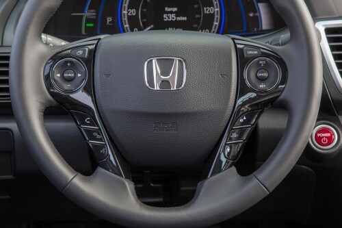 2014 Honda Accord Hybrid EX-L Sedan Steering Wheel Detail
