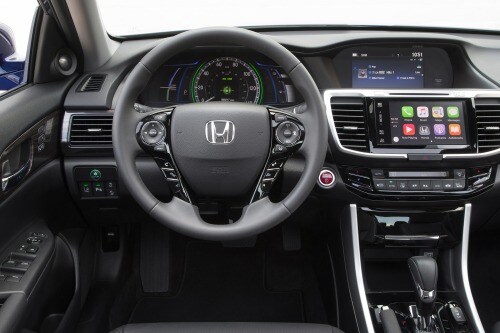 2017 Honda Accord Hybrid Touring Sedan Steering Wheel Detail