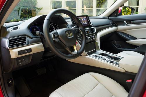 Honda Accord Hybrid Touring Sedan Steering Wheel Detail