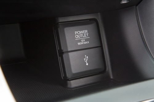 2014 Honda Accord Sport Sedan Aux/USB Input and Power Port Detail