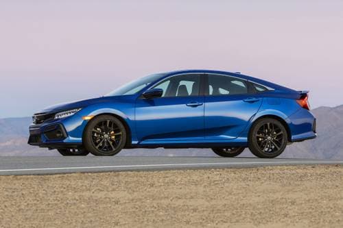 2020 Honda Civic Si Sedan Profile. Prototype Vehicle Shown.