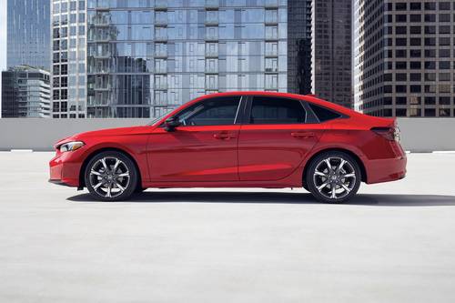 2026 Honda Civic Sport Touring Hybrid Sedan Profile Shown