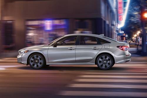 2026 Honda Civic Sport Touring Hybrid Sedan Profile Shown