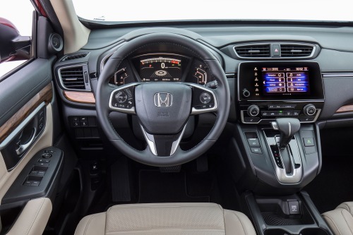 2017 Honda CR-V Touring 4dr SUV Steering Wheel Detail