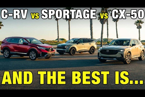 Small SUV Comparison Test | Honda CR-V vs. Kia Sportage vs. Mazda CX-50