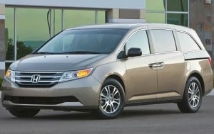 2012 honda odyssey blue book