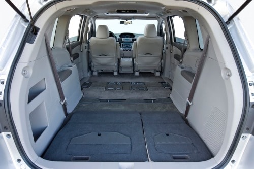 2012 Honda Odyssey Touring Elite Passenger Minivan Cargo Area