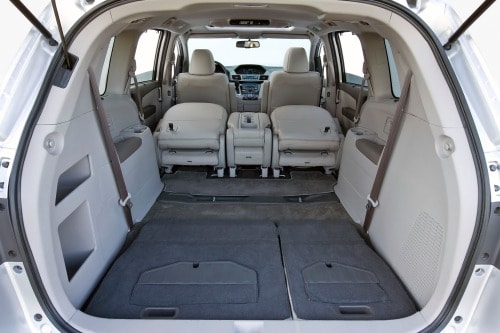 2012 Honda Odyssey Touring Elite Passenger Minivan Cargo Area