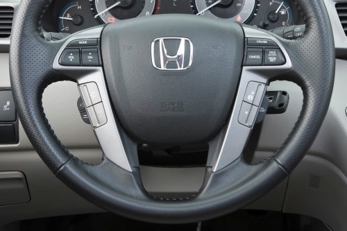 2012 Honda Odyssey Touring Elite Passenger Minivan Steering Wheel Detail