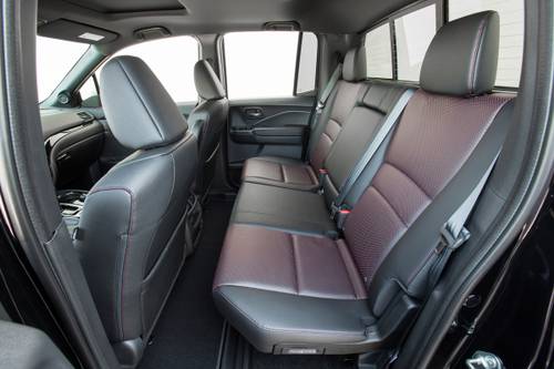 2017 Honda Ridgeline Black Edition Crew Cab Pickup Rear Interior