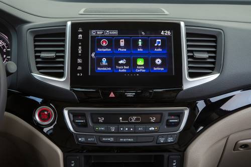 2017 Honda Ridgeline RTL-E Crew Cab Pickup Center Console