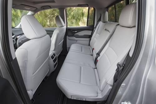 2017 Honda Ridgeline RTL-E Crew Cab Pickup Rear Interior