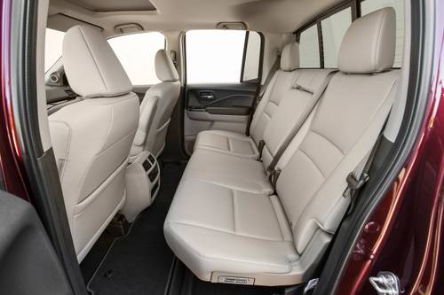 2017 Honda Ridgeline RTL-E Crew Cab Pickup Rear Interior