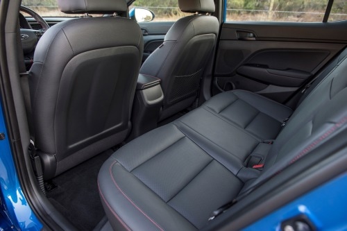 2017 Hyundai Elantra Sport Sedan Rear Interior