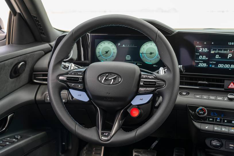 2022 Hyundai Elantra N Sedan Steering Wheel Detail