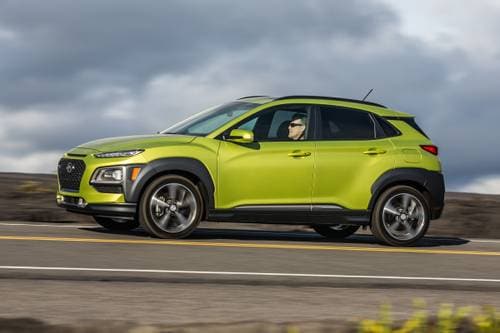 2018 Hyundai Kona Ultimate w/Lime Accent 4dr SUV Profile Shown