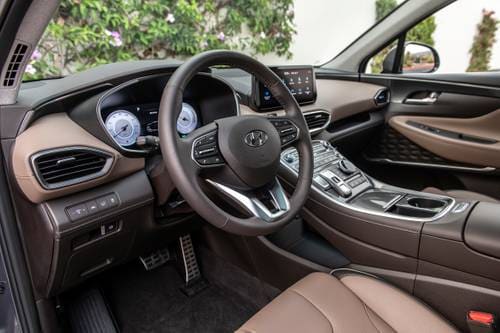Hyundai Santa Fe Hybrid Limited 4dr SUV Steering Wheel Detail