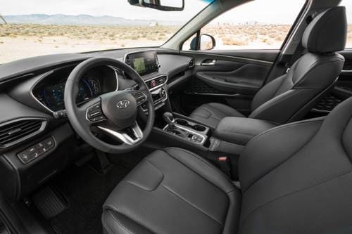 2019 Hyundai Santa Fe Ultimate 2.0T 4dr SUV Steering Wheel Detail