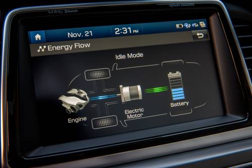 Hyundai Sonata Hybrid Limited Sedan Center Console