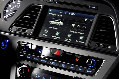 2016 Hyundai Sonata Plug-In Hybrid Limited Sedan Center Console