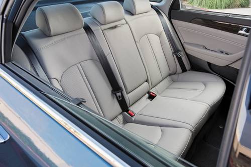 2016 Hyundai Sonata Plug-In Hybrid Limited Sedan Rear Interior Shown