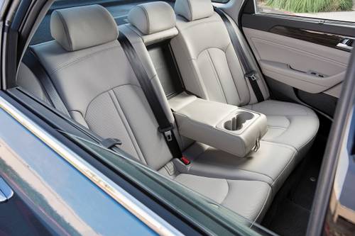 2016 Hyundai Sonata Plug-In Hybrid Limited Sedan Rear Interior Shown