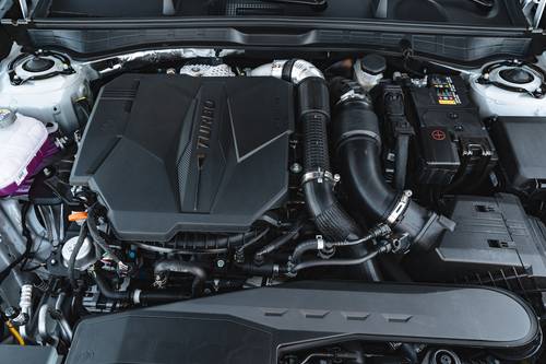 2026 Hyundai Sonata N Line Sedan 2.5L Turbo Engine Shown.