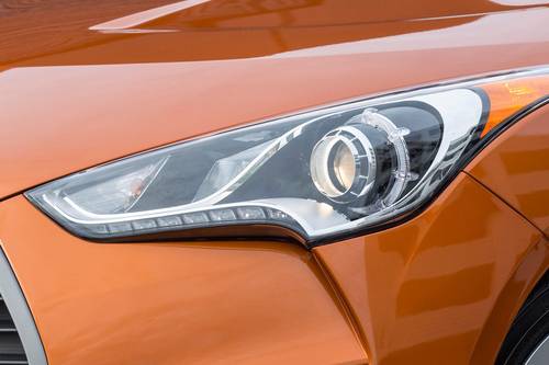 2017 Hyundai Veloster Turbo w/Orange Interior Accent 2dr Hatchback Headlamp Detail
