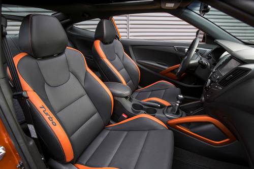 2017 Hyundai Veloster Turbo w/Orange Interior Accent 2dr Hatchback Interior