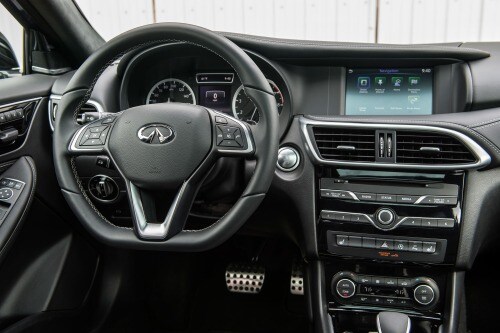 2017 INFINITI QX30 Sport 4dr SUV Steering Wheel Detail