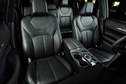2025 INFINITI QX60 LUXE 4dr SUV Interior Detail. Black Edition Package Shown.