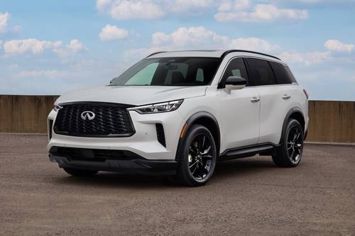 2025 INFINITI QX60 LUXE 4dr SUV Exterior. Black Edition Package Shown.