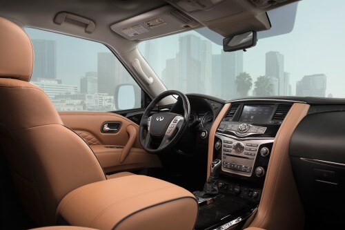 2018 INFINITI QX80 4dr SUV Steering Wheel Detail