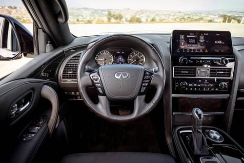 2022 INFINITI QX80 SENSORY 4dr SUV Steering Wheel Detail