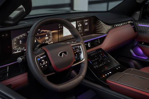 2025 INFINITI QX80 AUTOGRAPH 4dr SUV Steering Wheel Detail