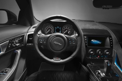 2017 Jaguar F-TYPE SVR Coupe Steering Wheel Detail