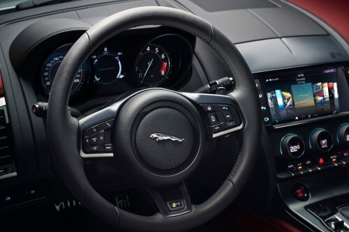 2018 Jaguar F-TYPE R Coupe Steering Wheel Detail