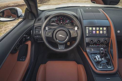 Jaguar F-TYPE P450 R-Dynamic Convertible Steering Wheel Detail