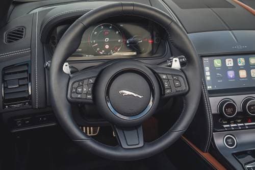 Jaguar F-TYPE P450 R-Dynamic Convertible Steering Wheel Detail