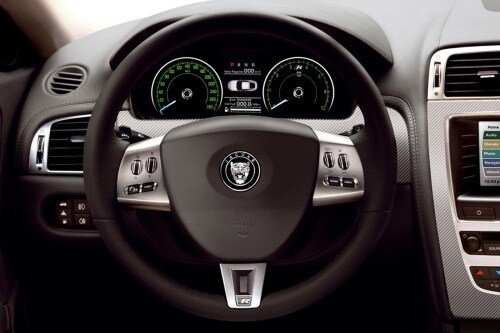 2007 Jaguar XK-Series XKR Convertible Steering Wheel Detail