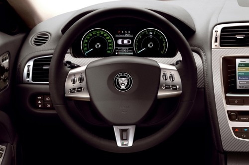 2007 Jaguar XK-Series XKR Coupe Steering Wheel Detail