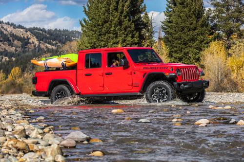 2020 Jeep Gladiator Rubicon Crew Cab Pickup Lifestyle Exterior