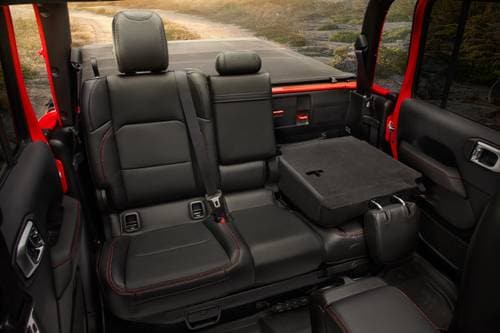 2020 Jeep Gladiator Rubicon Crew Cab Pickup Rear Seats Down