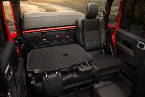 2020 Jeep Gladiator Rubicon Crew Cab Pickup Rear Seats Down