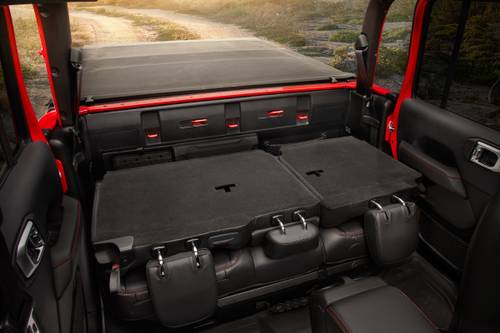 2020 Jeep Gladiator Rubicon Crew Cab Pickup Rear Seats Down