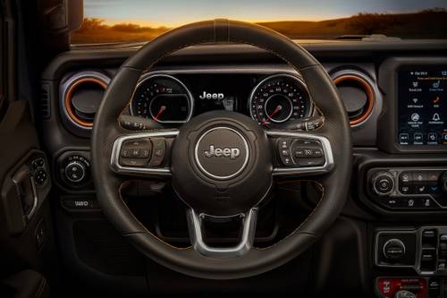 Jeep Gladiator Mojave Crew Cab Pickup Steering Wheel Detail