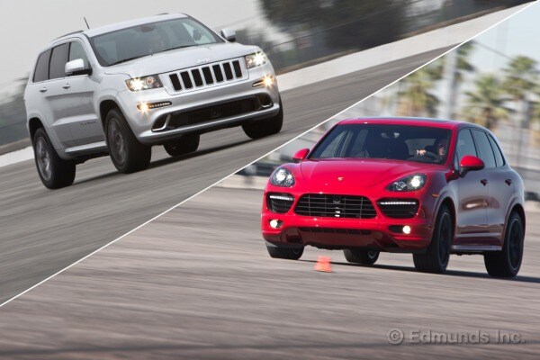 2012 Jeep Grand Cherokee SRT8 vs. 2013 Porsche Cayenne GTS ...