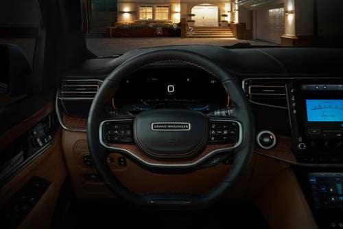 Jeep Grand Wagoneer L Series III 4dr SUV Steering Wheel Detail