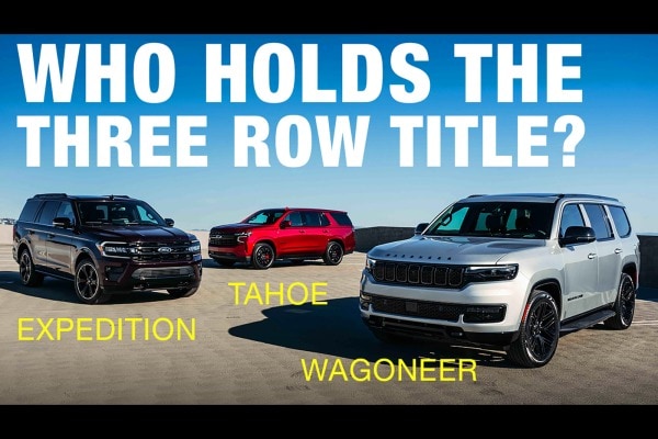 Jeep Wagoneer vs. Chevy Tahoe vs. Ford Expedition | Full-Size SUV Comparison Test