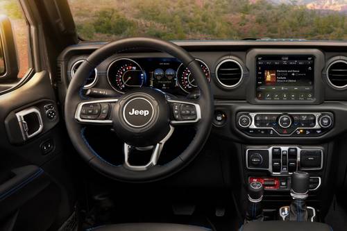 2022 Jeep Wrangler 4xe Unlimited Rubicon Convertible SUV Steering Wheel Detail